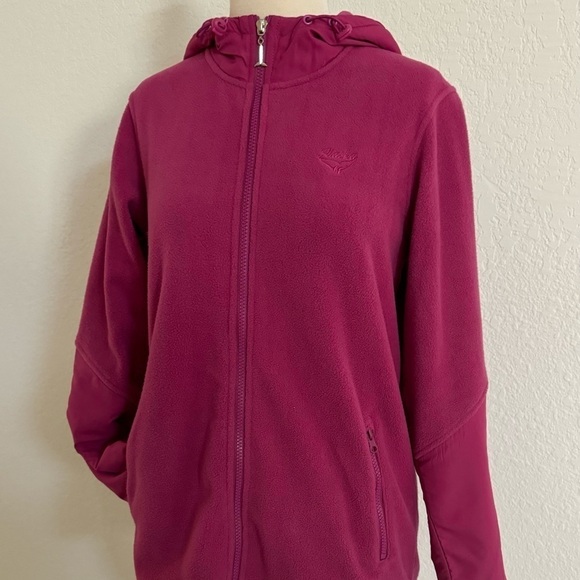 Alaska Unisex Pink Fuchsia Hooded Outdoors Sweatshirt Size‎ Small NWT - Picture 5 of 14